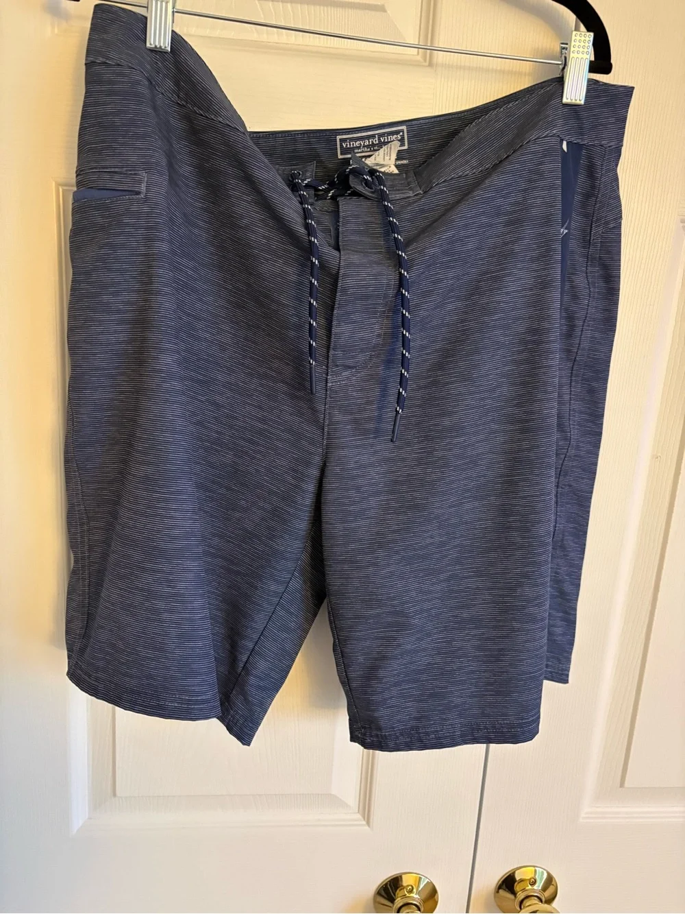 Vineyard Vines Navy Heather Swim Board Shorts